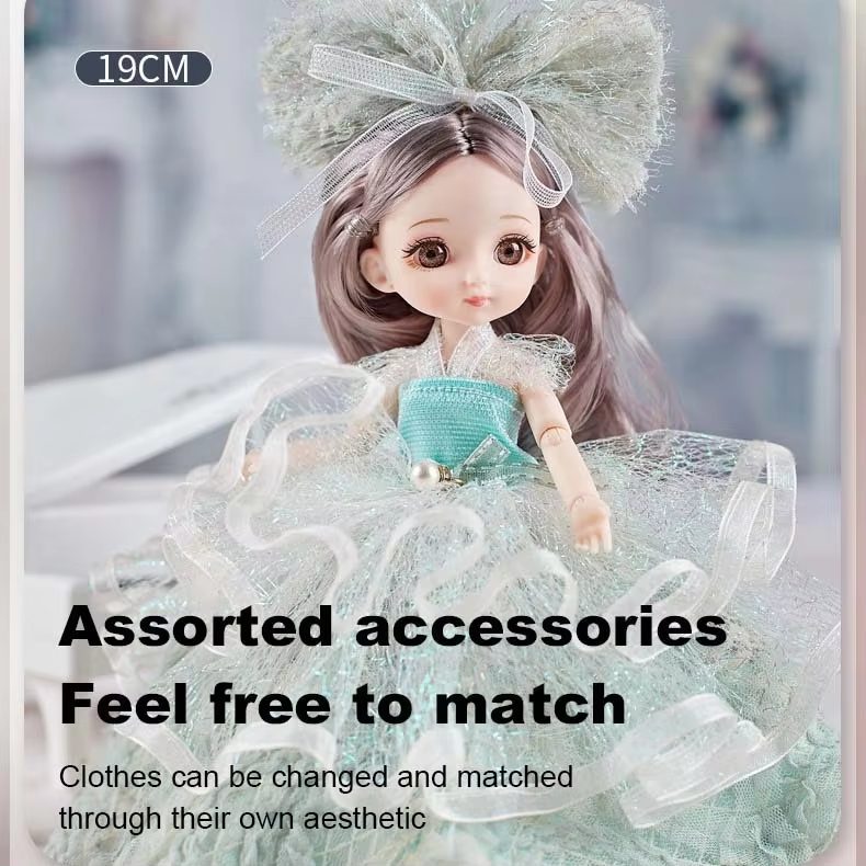 19CM Mini Dolls with Articulated Joints and Fashion Accessories Perfect for Collectors and Play (11)