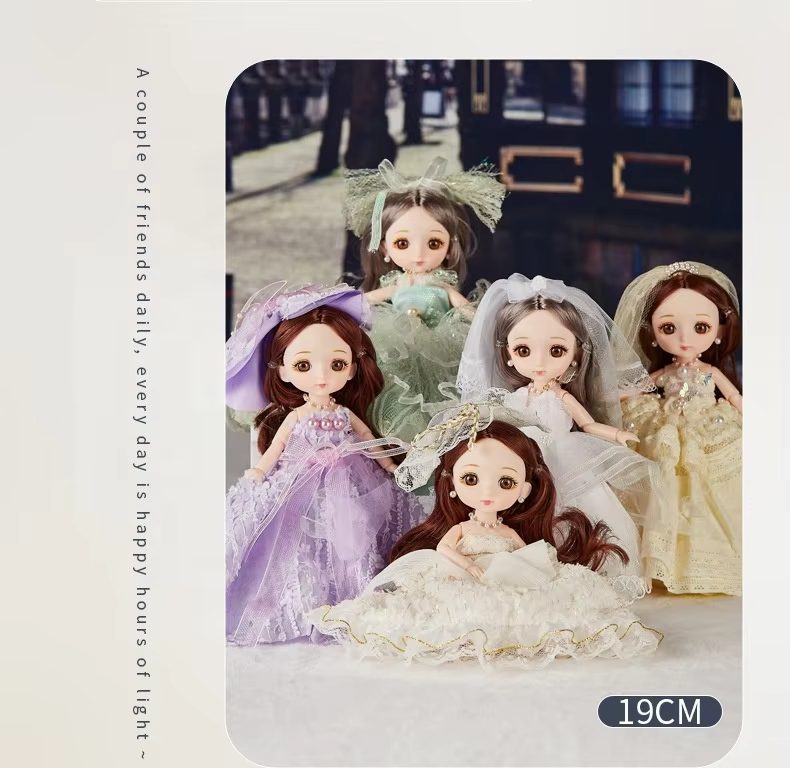 19CM Mini Dolls with Articulated Joints and Fashion Accessories Perfect for Collectors and Play (12)