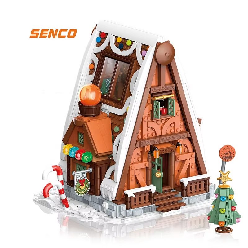 Building Blocks Kit Christmas Gingerbread House 1714 Pieces for Festive Family Fun and Decoration (5)