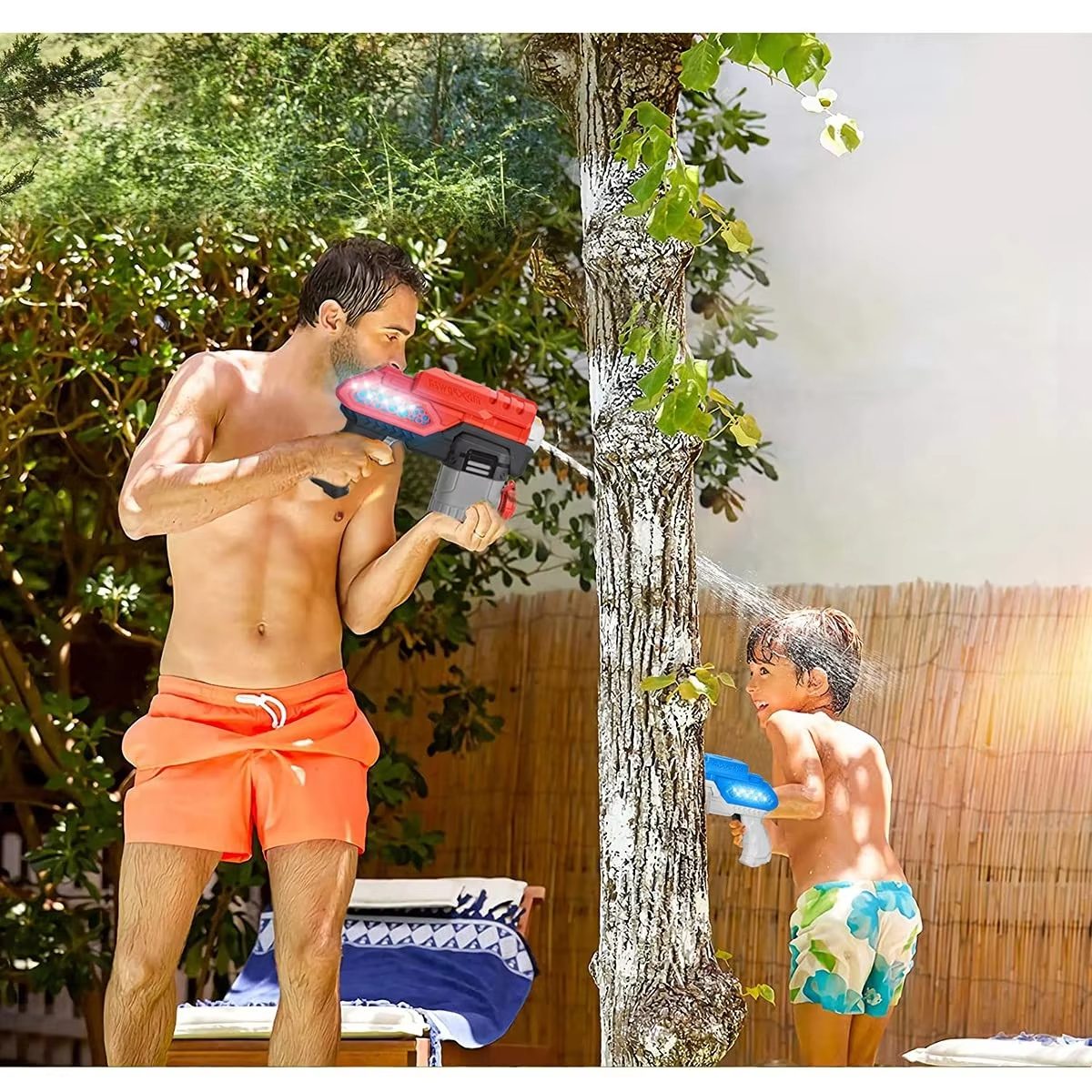 Electric Squirt Gun with Cool Lights and Sound Effects - Up to 26 Feet Shooting Range, Perfect for Kids' Water Play (13)