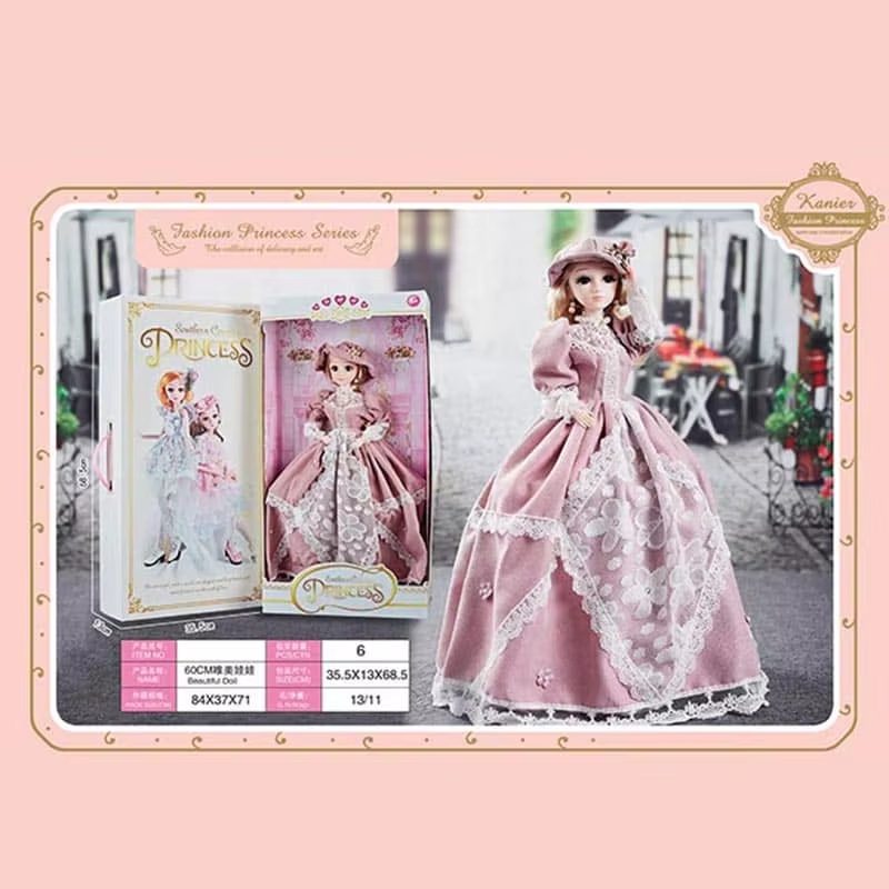 Elegant Cartoon Style Dolls with Articulated Joints and SD Eyes - Perfect for Dress-Up and Play (13)