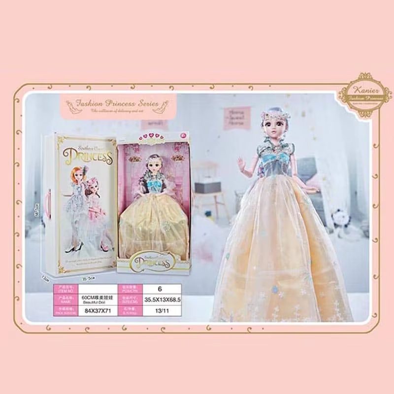 Elegant Cartoon Style Dolls with Articulated Joints and SD Eyes - Perfect for Dress-Up and Play (16)
