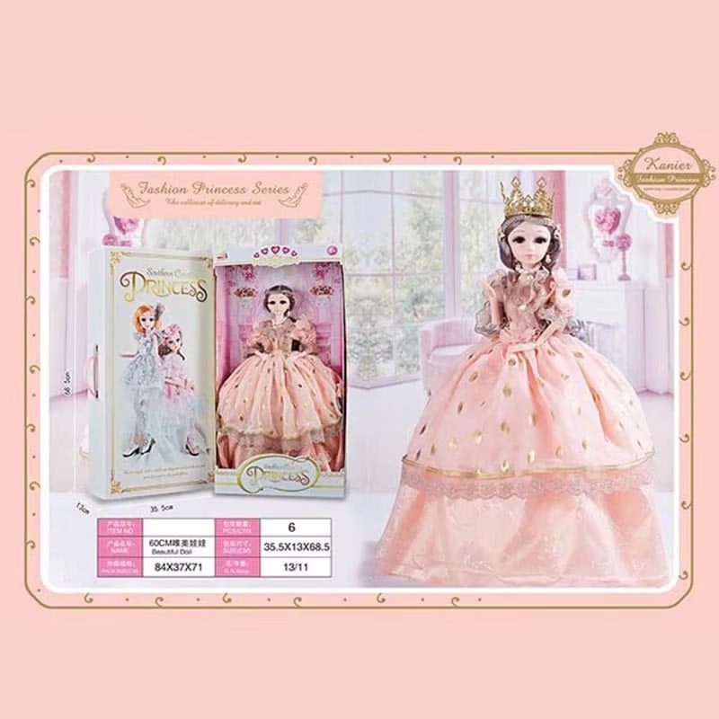 Elegant Cartoon Style Dolls with Articulated Joints and SD Eyes - Perfect for Dress-Up and Play (17)