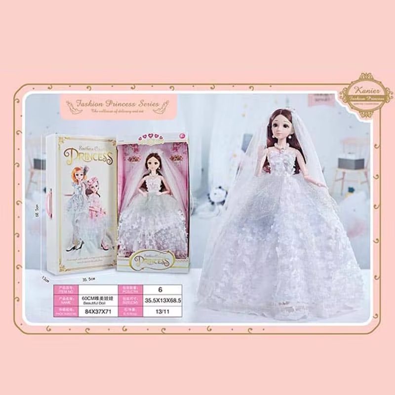Elegant Cartoon Style Dolls with Articulated Joints and SD Eyes - Perfect for Dress-Up and Play (19)