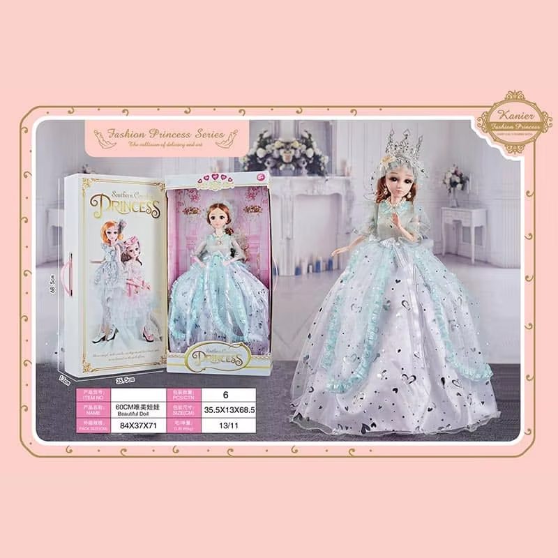 Elegant Cartoon Style Dolls with Articulated Joints and SD Eyes - Perfect for Dress-Up and Play (20)