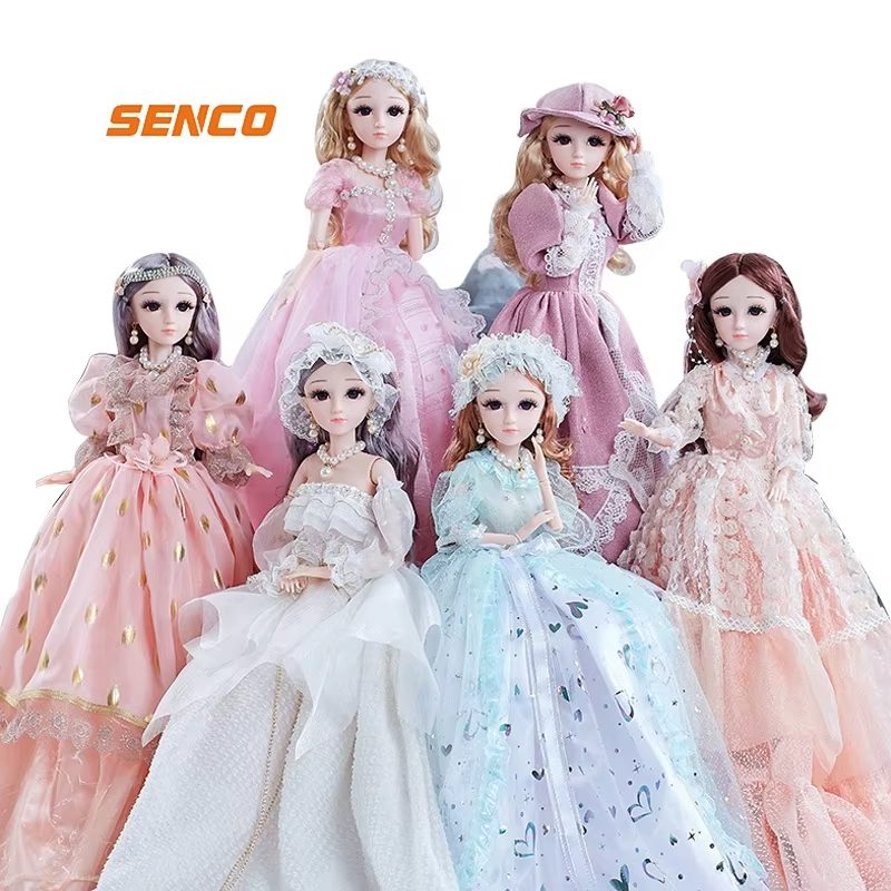 Elegant Cartoon Style Dolls with Articulated Joints and SD Eyes - Perfect for Dress-Up and Play (6)