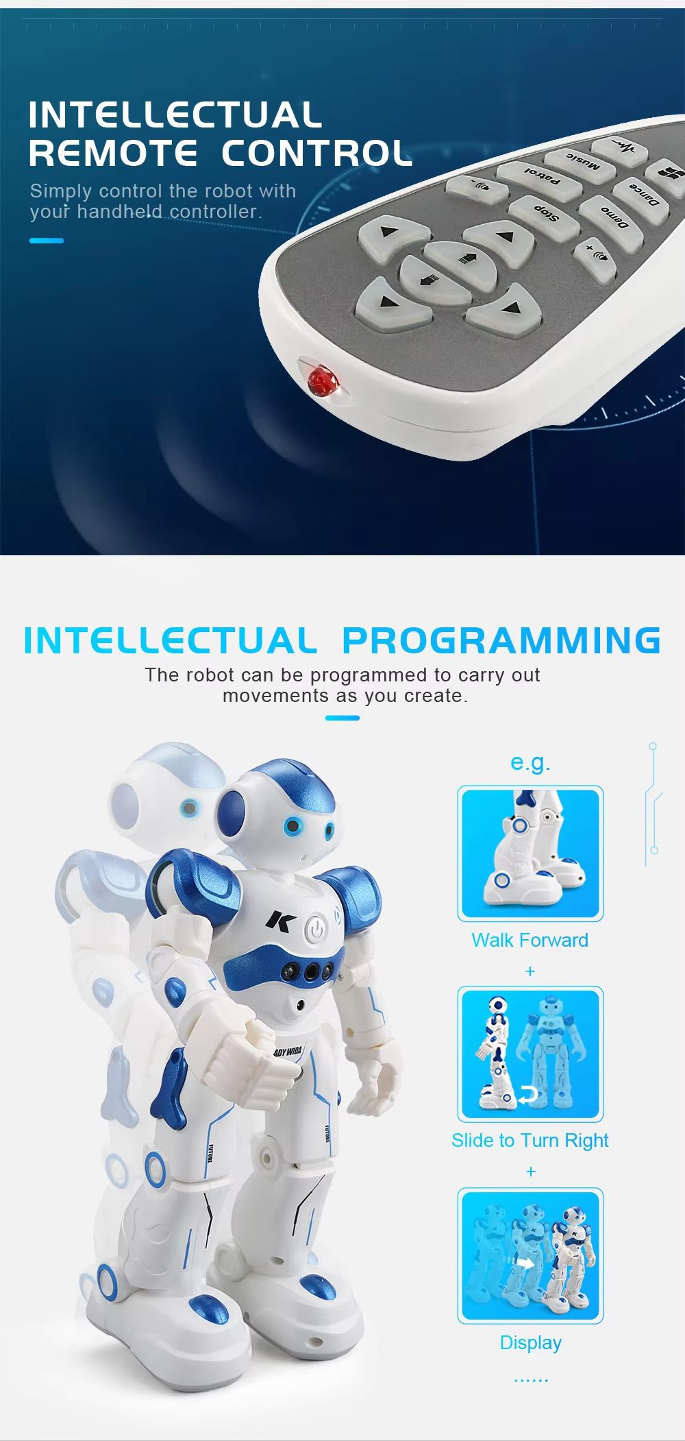 Entertainment Robot with Singing and Dancing Features - Interactive Gesture-Controlled Toy for Kids (13)
