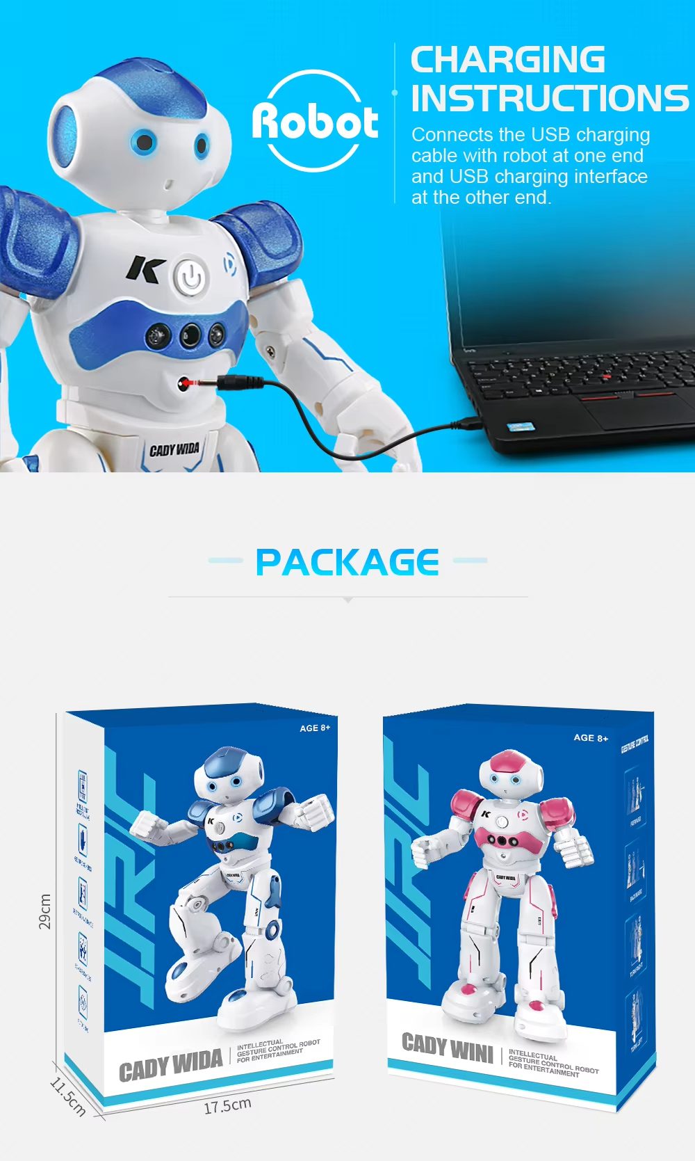 Entertainment Robot with Singing and Dancing Features - Interactive Gesture-Controlled Toy for Kids (19)
