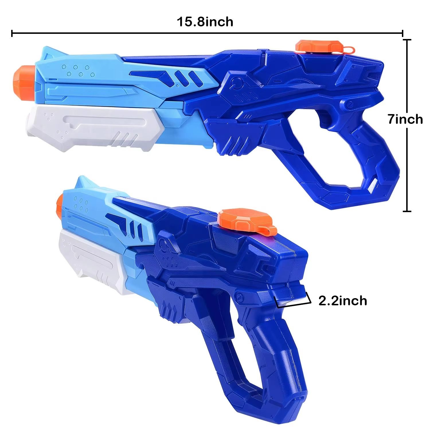 High-Capacity Water Gun with Pump Pressure - Shoots Up to 27 Feet, Ideal for Summer Water Battles and Pool Parties (5)