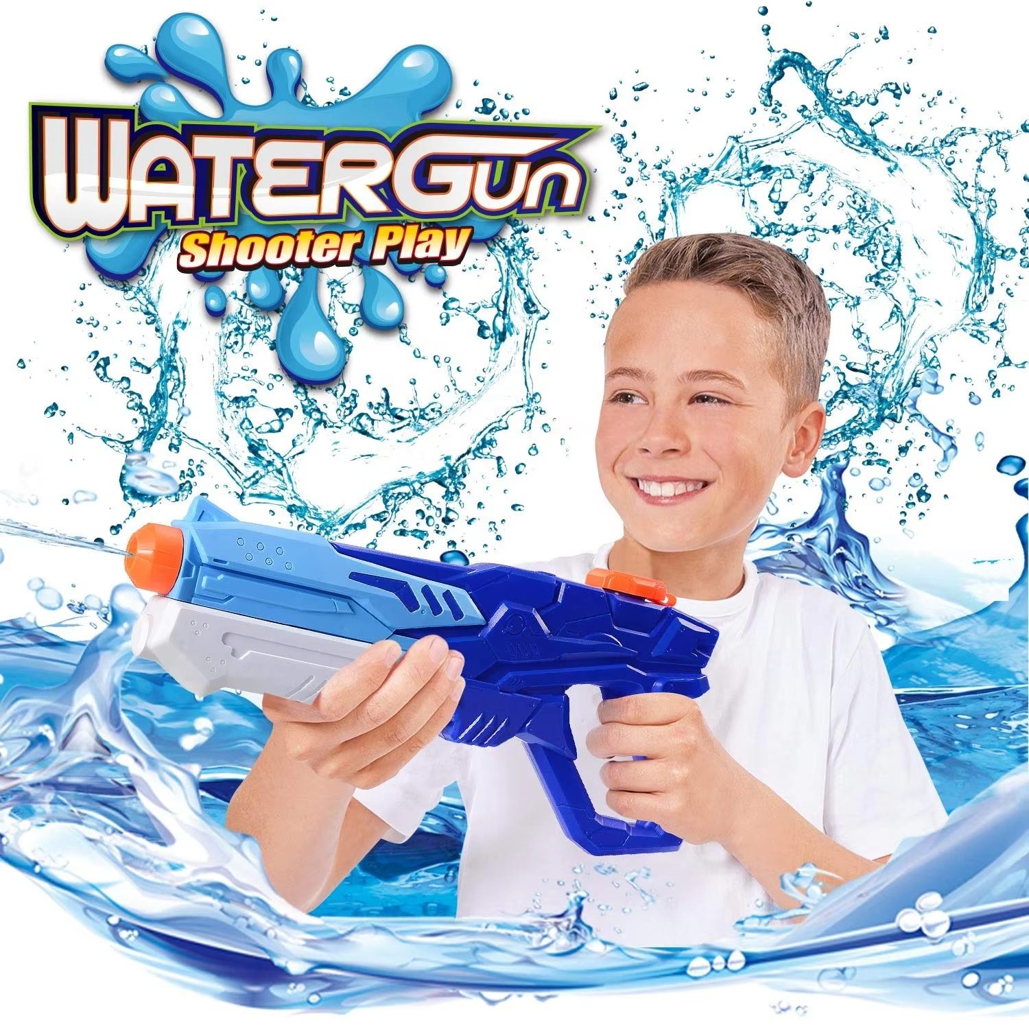 High-Capacity Water Gun with Pump Pressure - Shoots Up to 27 Feet, Ideal for Summer Water Battles and Pool Parties (8)