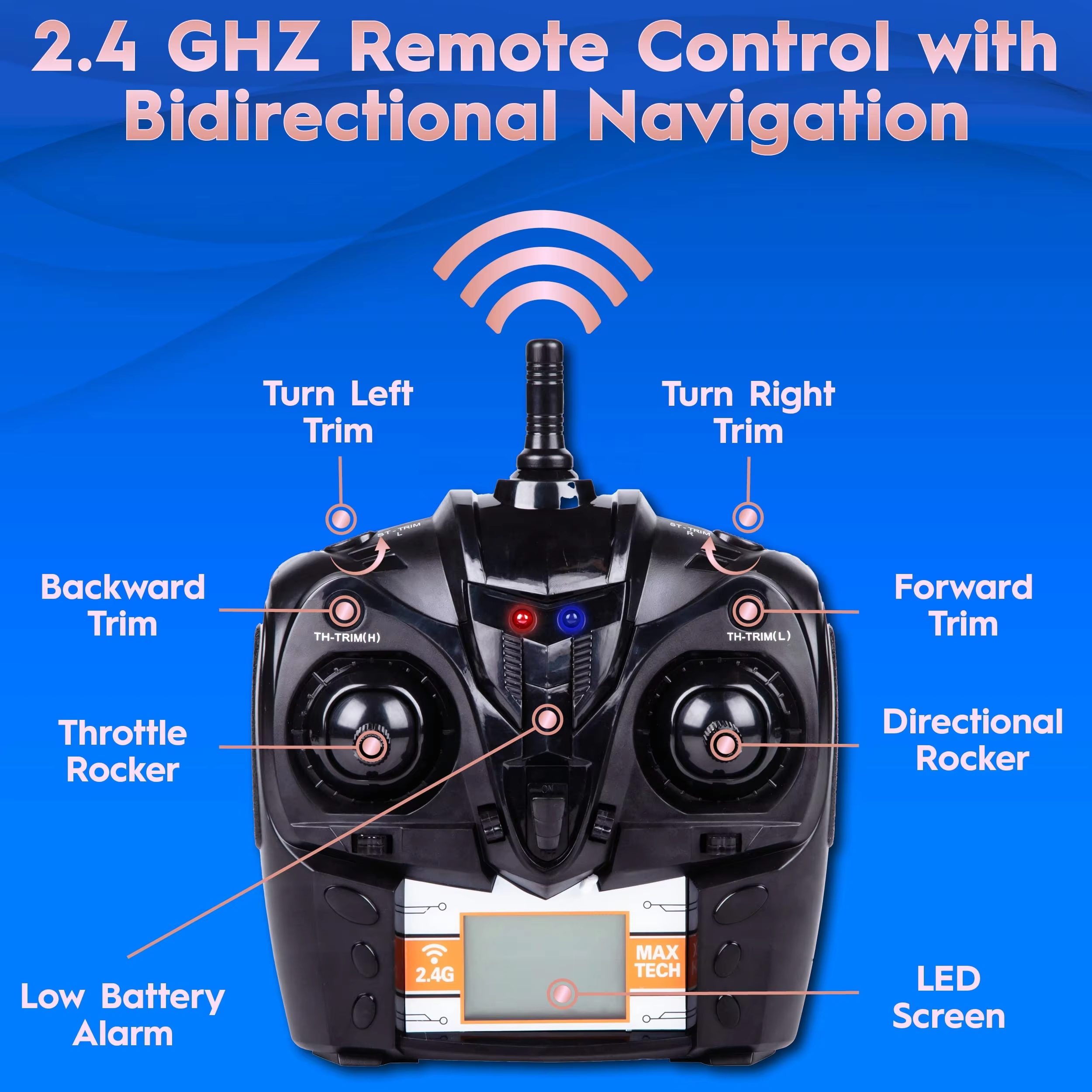 High-Speed Remote Control Boat with 2.4 GHz 4-Channel Racing 20 MPH, 150m Range, and Premium Durable Construction for Freshwater Excitement (7)