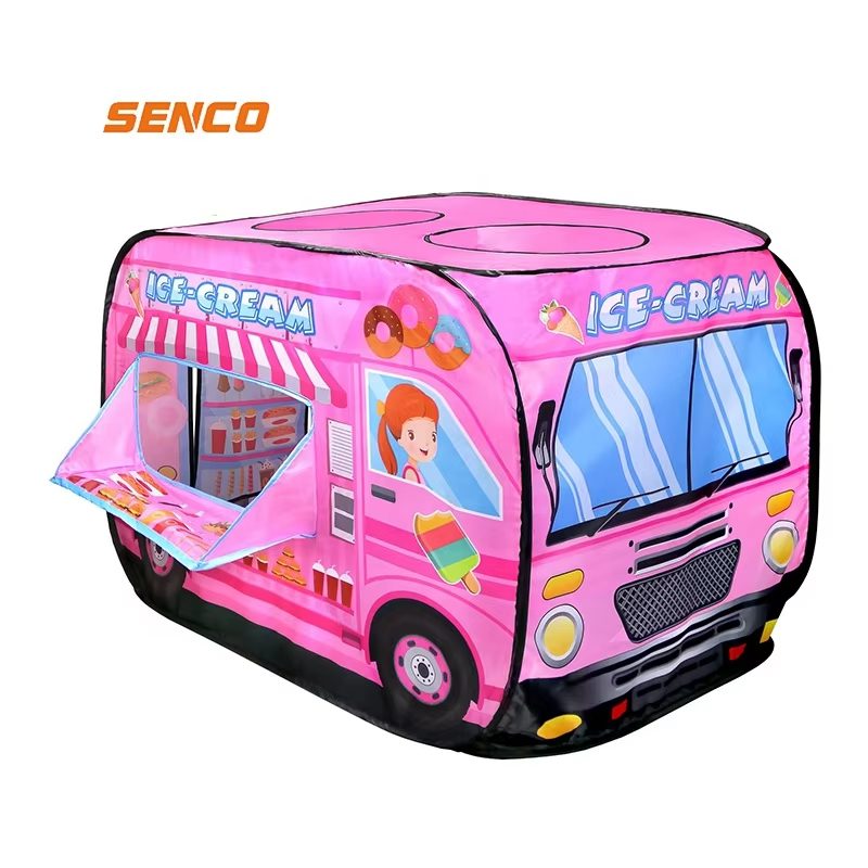 Ice Cream Play-set Pink Ice Cream Truck with Accessories for Pretend Play and Family Fun (4)