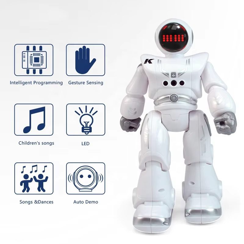 Intelligent Programmable Robot Toy with Gesture Sensing - Infrared Remote Control, LED Lights, and Auto Demo for Kids (13)