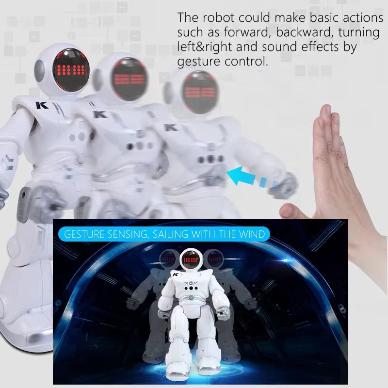 Intelligent Programmable Robot Toy with Gesture Sensing - Infrared Remote Control, LED Lights, and Auto Demo for Kids (16)