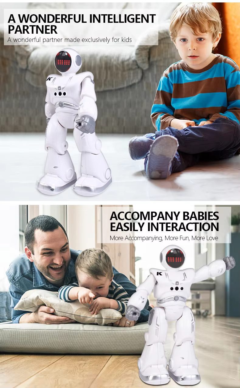 Intelligent Programmable Robot Toy with Gesture Sensing - Infrared Remote Control, LED Lights, and Auto Demo for Kids (6)