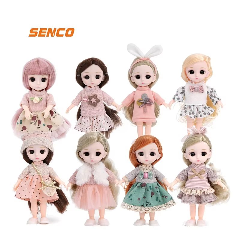Mini Fashion Doll 15cm with Accessory Set - Perfect for On-the-Go Play and Collection (1)