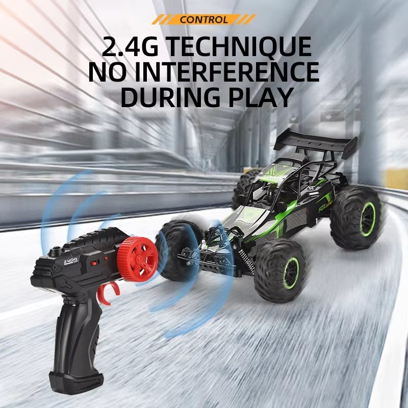 RC Buggy 110 Scale 2.4GHz High-Speed with Dazzling LED Headlights and No Interference Remote Control (15)