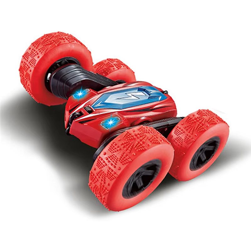 Radio-Controlled Stunt Car High-Performance 2.4GHz with 360° Rotation, LED Lights, and Durable Design - Red and Green Options (13)