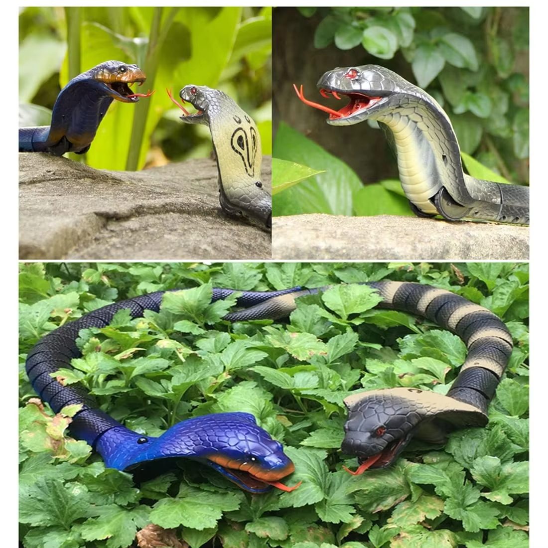 Rechargeable RC Snake Toy with IR Controller Realistic Movement, Detachable Design, and LED Eyes for Kids and Pet Owners (12)