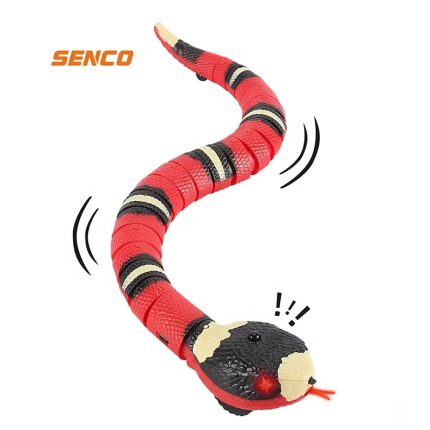 Remote-Controlled Snake Toy with Obstacle Avoidance - Interactive USB Rechargeable Pet Playmate"