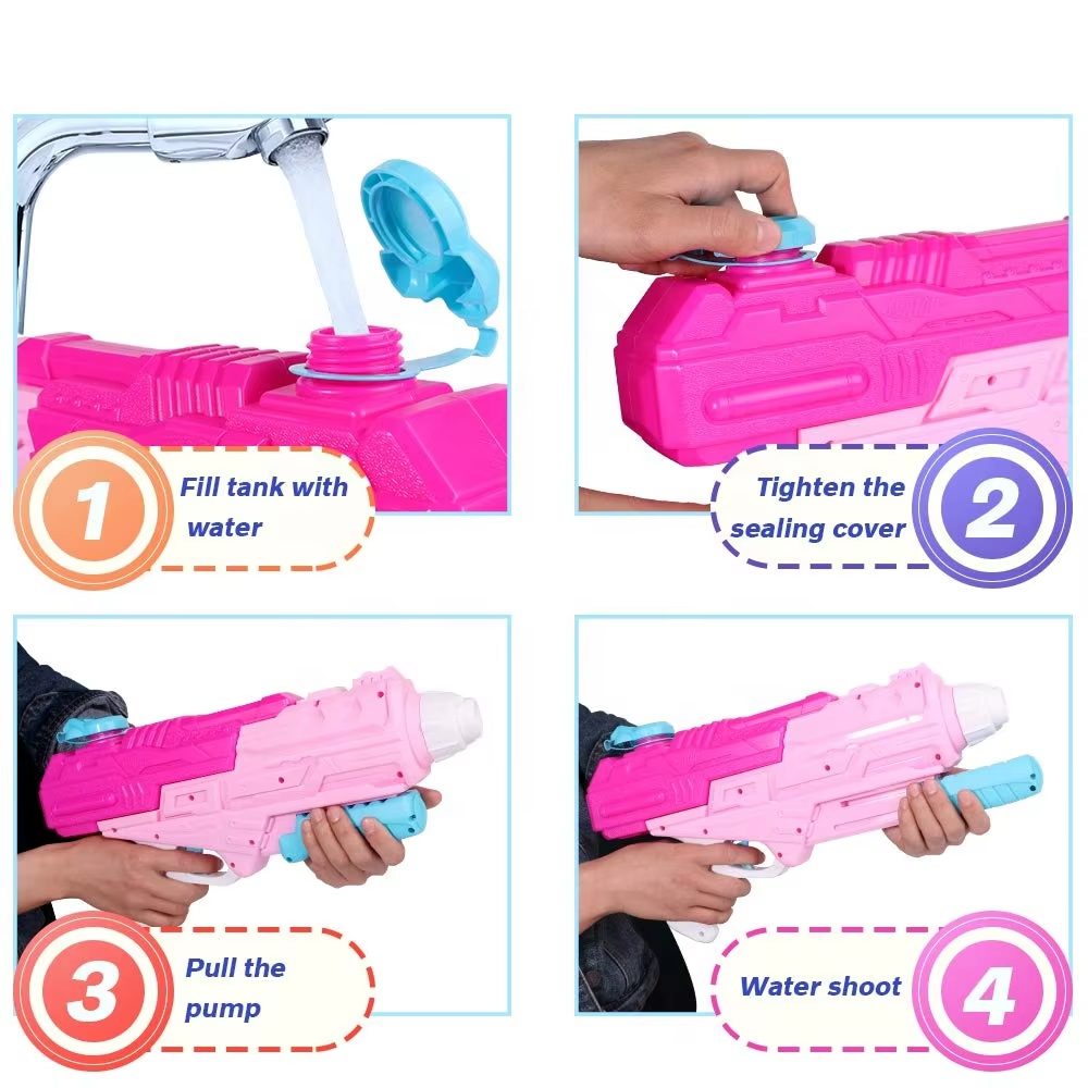 Squirt Gun - Powerful Water Blaster for Summer Fun, Long-Range Shooting Up to 35 Feet, Ideal for Pool Parties and Beach Play (7)