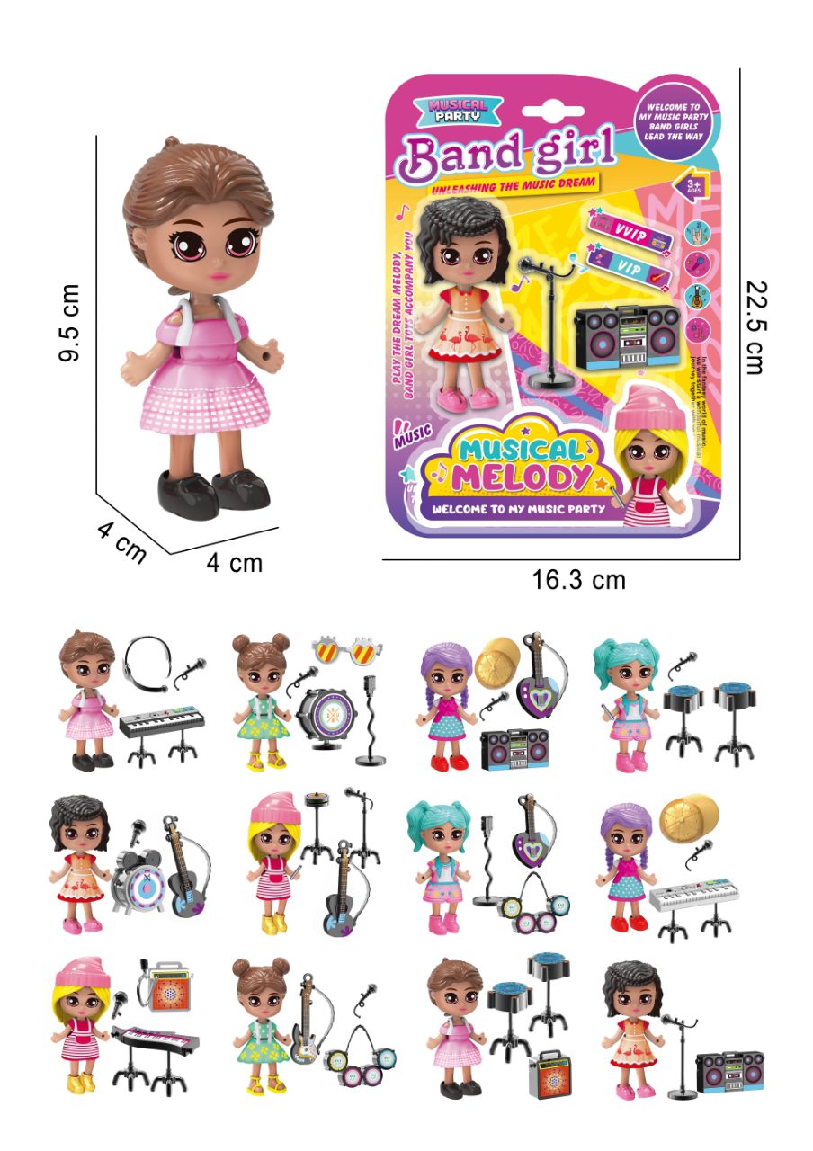 Band Girl Fashion Dolls Unleash the Music Dream with DIY Dress-Up and Musical Playsets - Top Kids' Toy for Creative Fun (3)