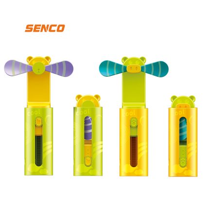 Pocket-Sized Retractable Fan with Luminous Blades: Experience Three-Speed Cooling for On-The-Go Comfort