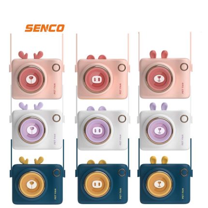 Cute Camera Lanyard Fan - Three-Speed Regulation, Low Noise, and Safe Design