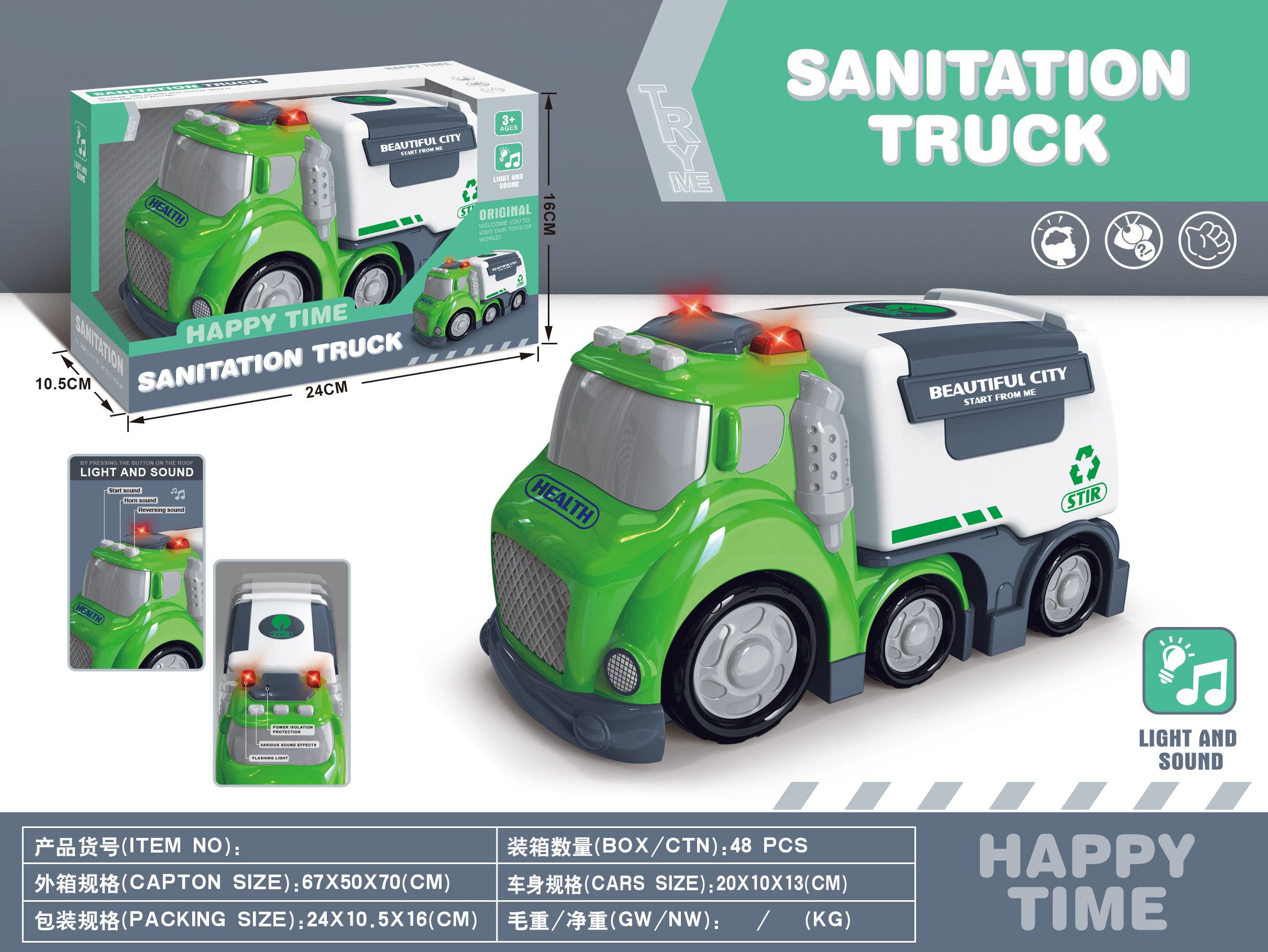 Construction Truck Toy Kids' Favorite Light & Sound Playset - Ideal for Kids Aged 3+ (9)