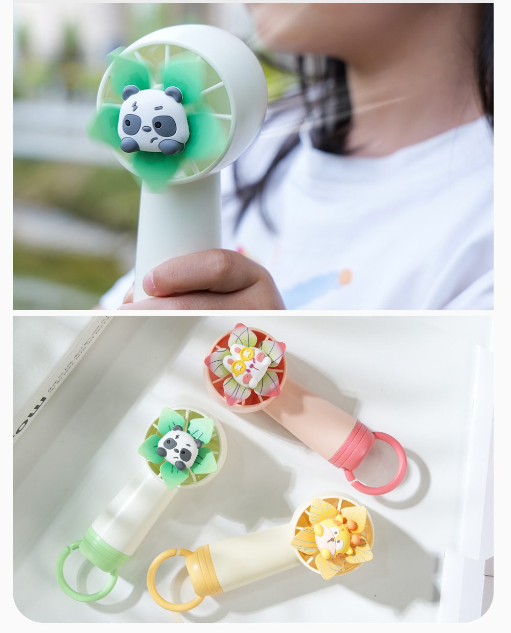 Portable Windmill Pet Fans Cute, Compact, and Powerful for All Seasons